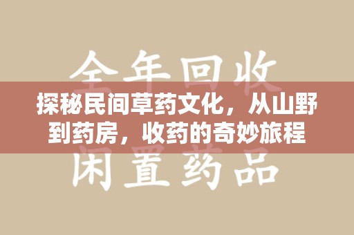 宁德探秘民间草药文化，从山野到药房，收药的奇妙旅程